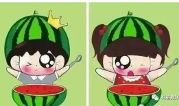 幼儿吃瓜姿势奇葩图片,解锁夏日清凉新姿势