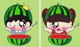 男孩买瓜女孩吃瓜情头,男孩买瓜女孩吃瓜的浪漫情头