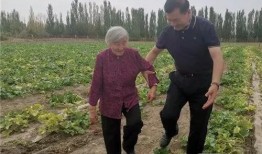 河边奶奶吃瓜,夏日时光的美好定格